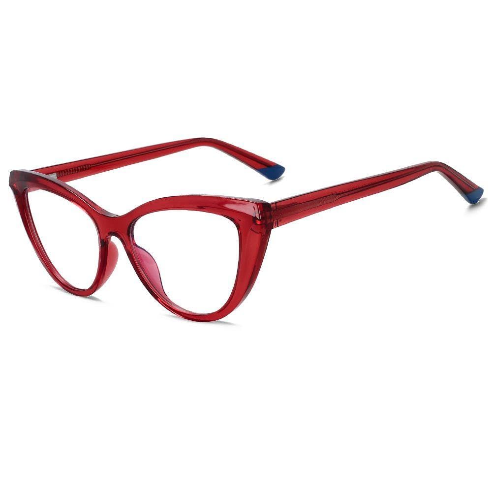 Moda Cat Eye Occhiali Uomo Donna Cerniera a molla Montatura per occhiali