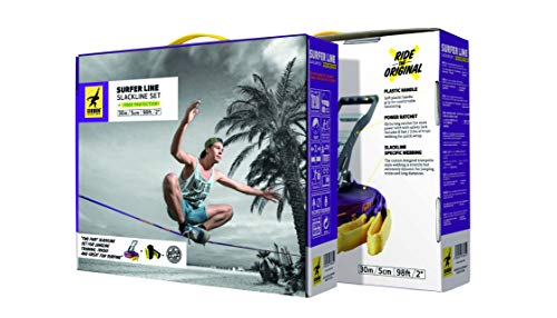Gibbon Slacklines Surferline With Treewear, Purple, 98Ft(90Ft Line + 8Ft Ratchet Strap With Reinforced Loop) Incl. Ratchet Protection, Tree And Line Protection (Black Felt) 50Mm/2" Wide #TOP4