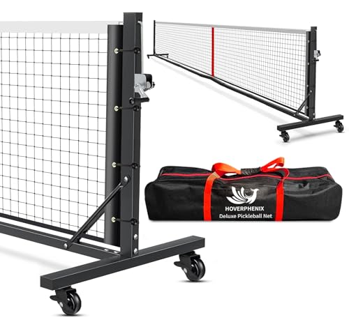 22FT Pro Heavy Duty Pickleball Net with Wheels for Indoor/Outdoor Play