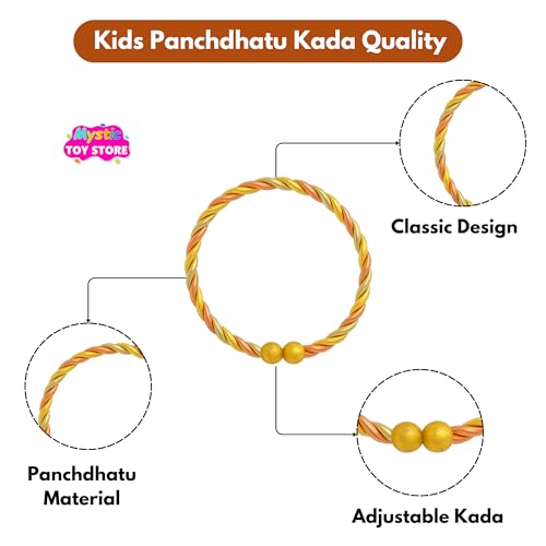 Image of Adjustable Panchdhatu Kada for Baby Boys Girls Kids Anklet Bracelet