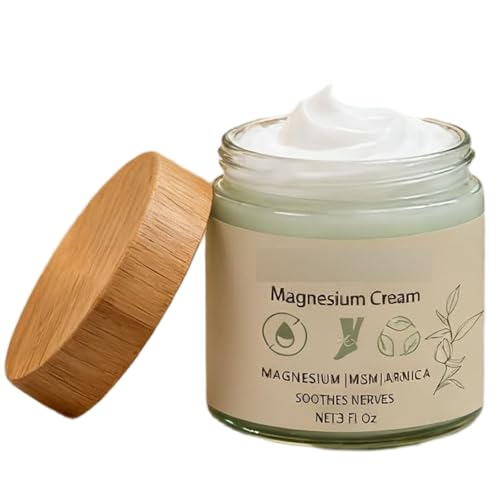 Crema de magnesio Total Relief, loción hidratante de rápida absorción y no grasa, fórmula suave para comodidad diaria, 3 fl oz