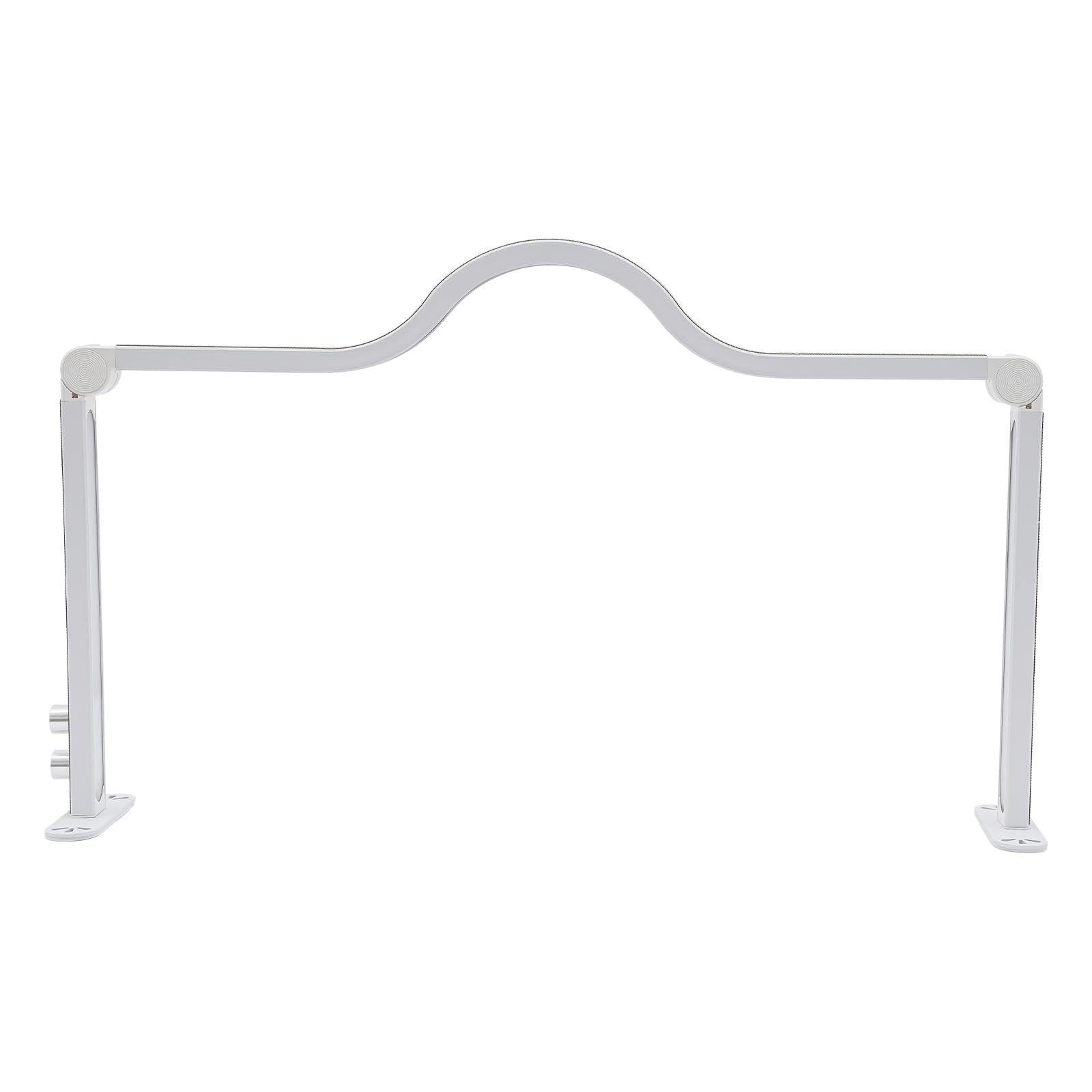 Lampe croissant de lune pliable 3360 lm - Luminosité réglable et température de couleur - Lampe de table à ongles - Lampe de bureau pour salon de beauté (blanc)