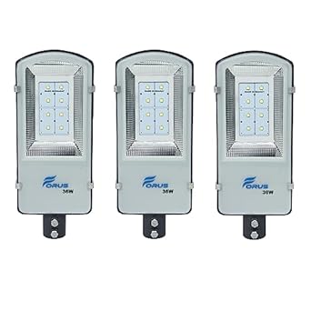 Forus 36 Watt LED Street Light 10 Years Warranty, Cool White, Waterproof Outdoor Light, Premium Quality Street Light, Street Light 36 Watt LED for Home, Outdoor Lights, Street Lamp, Road Lights 3PC