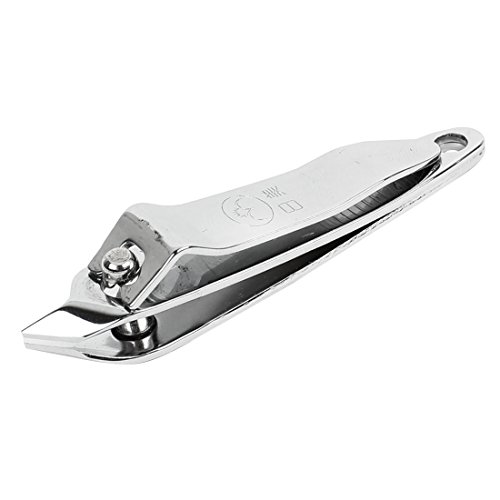 sourcing map sourcing map Nagelschere Schräge Spitze Edelstahl Maniküre-tool Pediküre Nagel Fräser