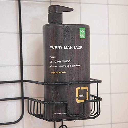 Every Man Jack 3-in-1 All Over Wash, Sandalwood, 32-ounce, brown - Image 4