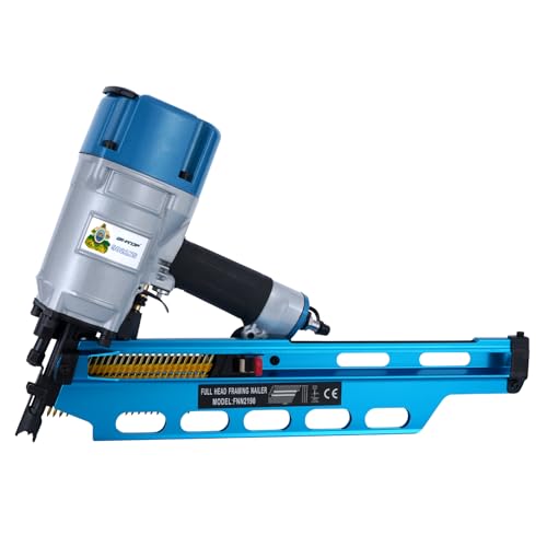 Image of Honduras Style 9021NS Framing Nailer 21 Degree 3-1 /2 inch with Depth Adjustment Professional Air Nail Gun