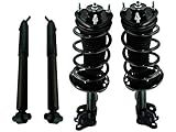 Front and Rear Shock Strut and Coil Spring Kit 4 Piece Set - Compatible with 2009-2015 Honda Pilot