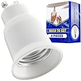 MATERIALES DE ALTA CALIDAD - Adaptador GU10 a E27 está fabricado con materiales de alta calidad que garantizan su durabilidad y seguridad de uso. Los contactos garantizan una conexión fiable y una buena conductividad de la corriente