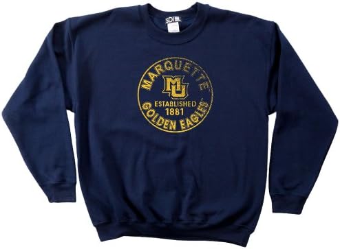 NCAA Marquette Golden Eagles 50 / 50 Blended 8-ounceヴィンテージ円クルーネックス