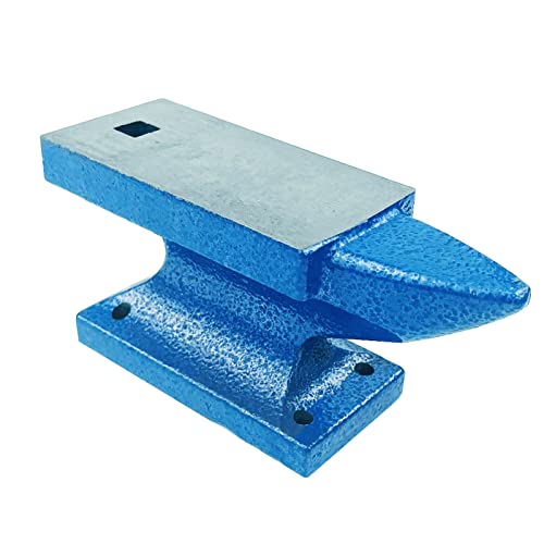 Herramienta de yunque de hierro azul, yunque de hierro, bloque de pedestal, taladro cuadrado para hacer joyas, herramientas de oro, 9,2 x 3,5 x 5,5 cm, herramienta dorada