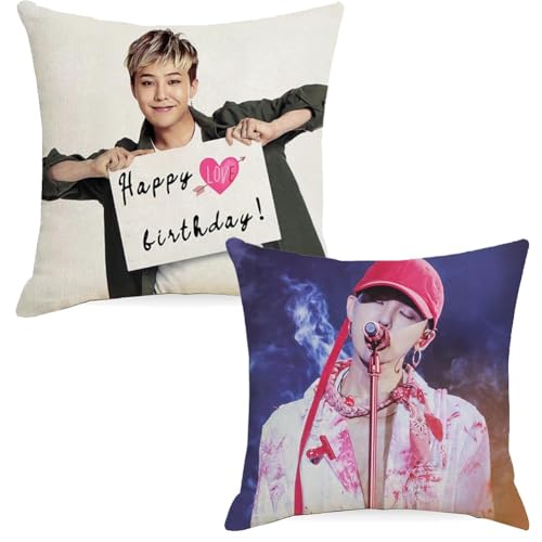 2PCS G-Dragon Taie D'oreiller Adaptée Au Canapé Taie D'oreiller Décorative G-Dragon Taie D'oreiller Décorative G-Dragon Avec Fermeture éclair Convient à...