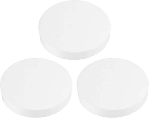 Miniatura 7 de PATIKIL 3.5 pulgadas de PVC de tubería de tubería de montaje, paquete de 3 enchufes de acoplamiento de enchufe de grado para muebles, para