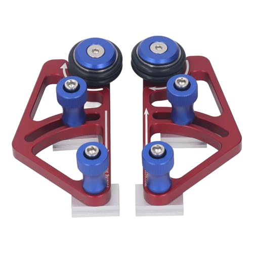 Alimentador de rodillos ajustable Walfront de aluminio con guiado anticaída para sierra 2
