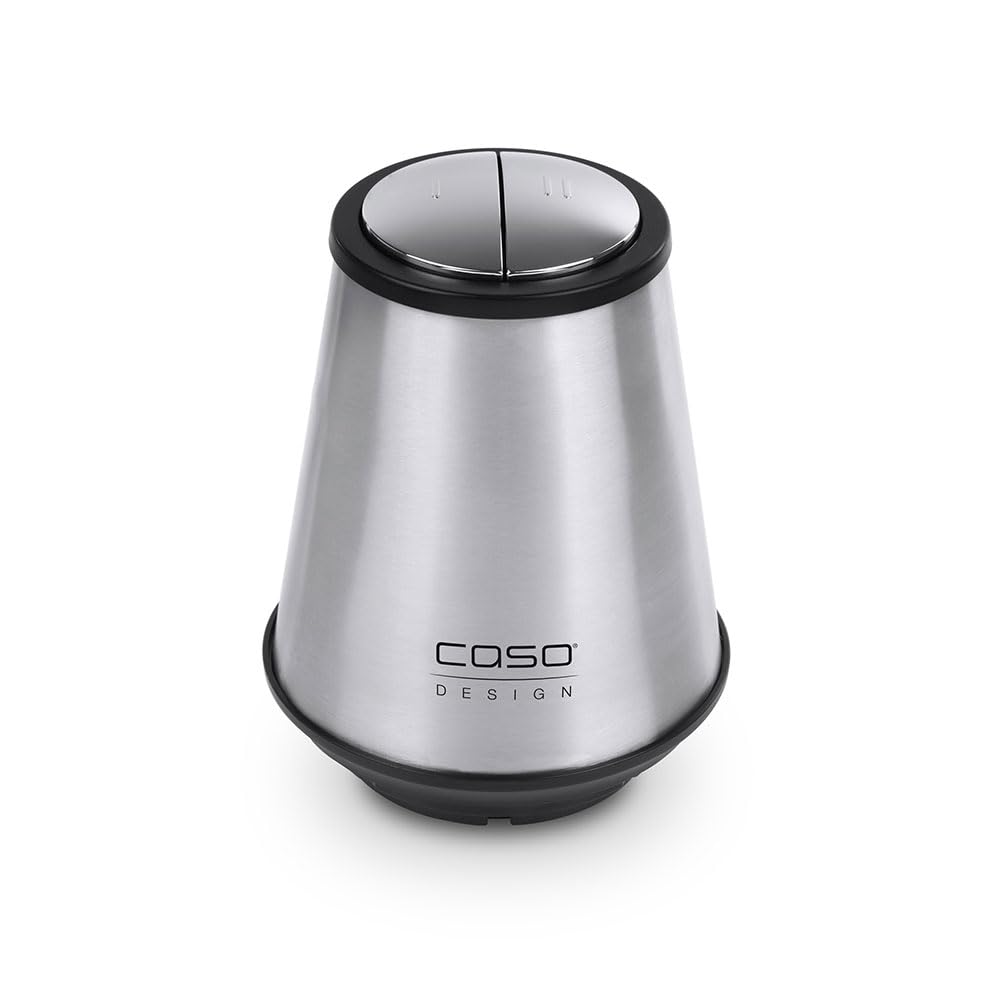 CASO UZ 400 – Tritatutto universale, 4 lame in acciaio inox di alta qualità, resistente contenitore in vetro da 1,2 litri, ideale per tritare frutta, verdura, pesce, carne, noci