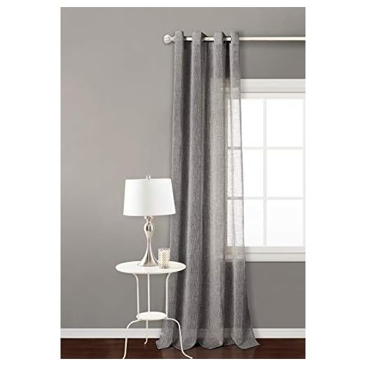 PimpamTex Cortina Semi-traslúcida con 8 ollaos (1 Unidad, 140x260) para salón, habitación o Dormitorio. Modelo Matilda