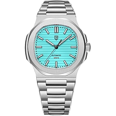 Pagani Design 2022 Men's Automatic Watch Stainless Steel Sapphire Crystal 40mm PP Men's Watch Quartz ST16 Automatic Movement Men's Chronograph 1728 (blue-1728) Cover