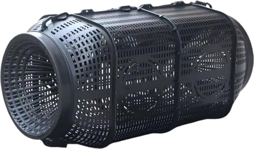 Mirakasa うなぎ筒 ウナギ 仕掛け うなぎとり筒 カニカゴ 魚籠 穴子 漁獲かご 捕獲 大容量 大口径 軽量 丈夫 プラスチック素材 組み立てが簡単 再利用可能 うなぎ取り エビ漁具 ドジョウ ザリガニ 川エビ 河川 小川 海辺用 アウトドア (長