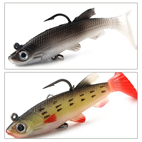 Foto von Grasslandy Gummifische Zander Set Angel Köder Forellen Angelköder Klein Hecht Blinker Angeln Forelle Ein Muss Für Jeden Angler 5 Stück