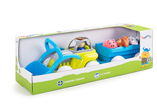 Viking Toys Tractor with Trailer & Animals