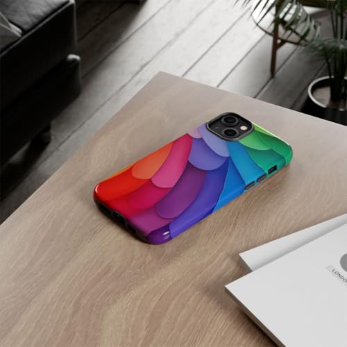 Coque arc-en-ciel iPhone 14 Plus multicolore idéale pour illuminer vos sorties - 4