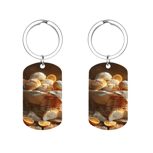 LMHLDSC Metal Keychains Key Chain Doodle Ice Cream Keyring S