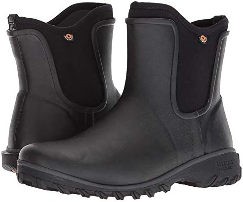 Bogs Women's Sauvie Slip On Boot Waterproof Garden Rain, Black, 6 M US | Image 3