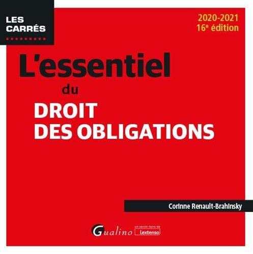 L'essentiel du droit des obligations (2020-2021)