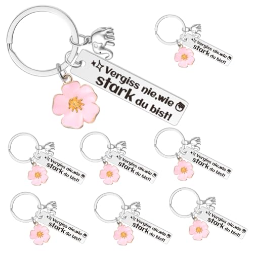 Zocipro 8 St&uuml;ck Motivationsgeschenke Schl&uuml;sselanh&auml;nger Set f&uuml;r Frauen, Mutmacher Geschenke f&uuml;r frauen, Weihnachtsgeschenke Geburtstagsgeschenk und f&uuml;r Frauen/Kollegen/Freunde
