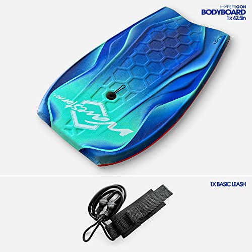 Wave Storm 42.5In Performance Foam Bodyboard With Sector Fin Channel Bottom #TOP6