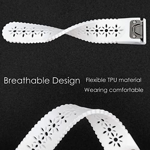 YOOSIDE Quick Fit 20mm Silicone Watch Strap Compatible with Garmin Instinct 2S/ Fenix 7S/ Fenix 6S/ 5S - Image 3