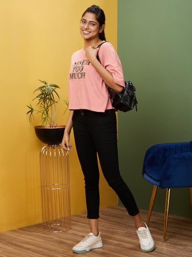 Image of Globus Women's Letter Print Oversized Fit T-Shirt