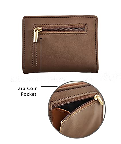 Image of Funk For Hire PU Leather Unisex Card Holder Wallet Pocket Organiser - Brown