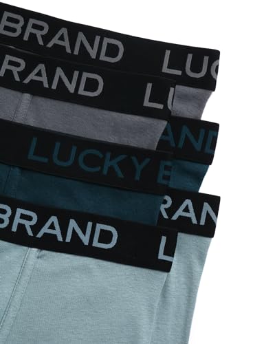 Lucky Brand Men's Boxer Briefs - 6 Pack Super Soft Breathable Stretch Tag Free Underwear with Contour Pouch (Sizes: S-XXL)3
