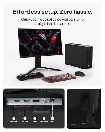 Image of Pixio Two PX248 Pro V2 24 inch 200Hz Fast IPS FHD 1080p 1ms GTG Response Time Gaming Monitors with PS1D Wave Dual Monitor Arm
