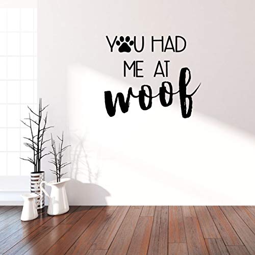 CustomVinylDecor Dog Lover Gifts | You Had Me AT Woof ...