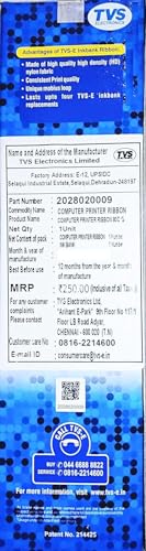 SMILEFEST TVS 80 Column Ribbon Cartridge (with Ink Bank) - Image 4