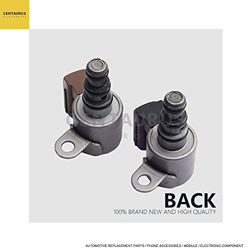 CENTAURUS 28400-P6H-003, 28400-P6H-013 Transmission Shift Control Solenoid Valve kit Brown&Black B&C Replacement for Accord Pilot Odyssey Prelude Acura CL TL MDX – 28500-P6H-003, 28500-P6H-013
