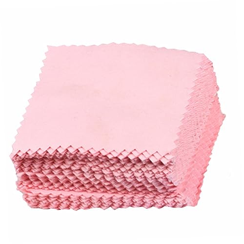 BESPORTBLE 50Piezas Paquete De Paños De Limpieza para Joyería y Anteojos Accesorios Color Aleatorio
