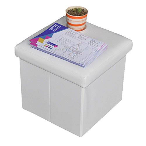 Quadratische Leder Aufbewahrungsbank Fußhocker kann Menschen Aufbewahrungsschuhe Fußschemel gehör