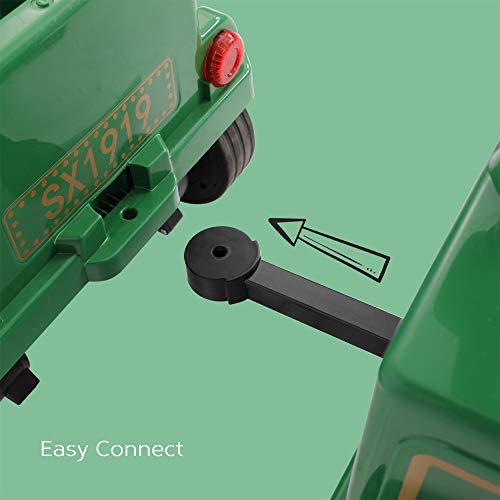 image for kidsclub Train Carriage, Ride on Train Carriage Accessory, Upgrade Sea