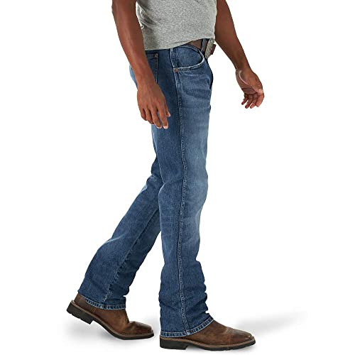 Wrangler Mens 77MWPME Retro Premium Green Jean Wash 38x34 Merrian3