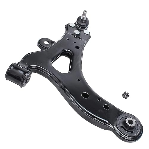 Image of Detroit Axle - 6pc Front End Control Arms Kit for Chevy Uplander Buick Rendezvous Terraza Pontiac Montana Aztek Saturn Relay, 2 Lower Control Arms w /Ball Joint 4 Outer & Inner Tie Rods Replacement
