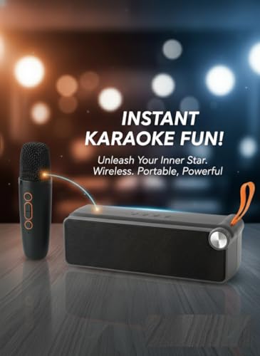 Image of PerfX Dynamic Sound & High Bass Trending Wireless Karaoke Speaker with Mic& Light TWS 8 W Bluetooth Speaker