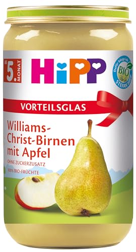 HiPP Früchte Williams-Christ-Birnen mit Apfel, 6er Pack (6 x 250 g)