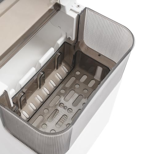 Fabricadora de Hielo Eléctrica de Mostrador 26.46LBS/Día Blanco miniatura 3