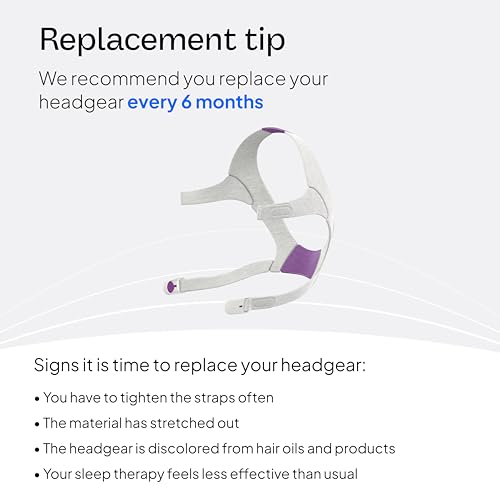 Image of ResMed AirFit /AirTouch N20 Headgear,CPAP Replacement Headgear (Frame System & Nasal Cushion Not Included), Small Pink