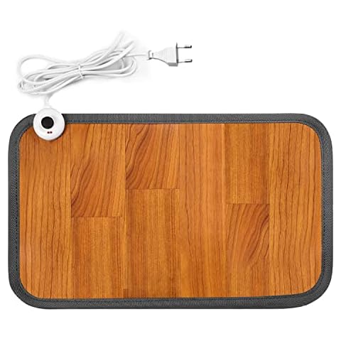 Beheizte Fußbodenmatte 230V, Fußheizung mit Elektrischer Fußwärmer 50 x 30 cm Kann Cover