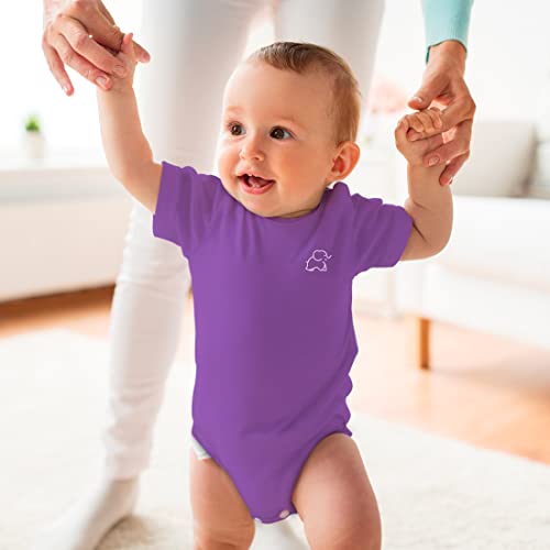Babycircus Baby Short Sleeve Onesies Bodysuits, 100% Cotton, 0-3 Months, Multicolor #TOP6