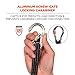 Squids 3100 Tool Lanyard with Single Carabiner and Adjustable Loop End, Standard Length Black