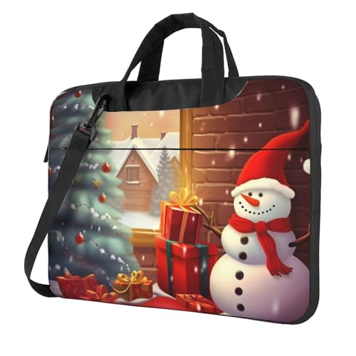 Sacoche pour ordinateur portable Merry Christmas avec poignée et sangle réglable